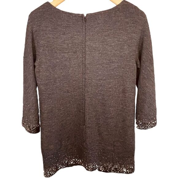 Rickie Freeman for Teri Jon Long-sleeved Embellished Mini Dress - Picture 7 of 12